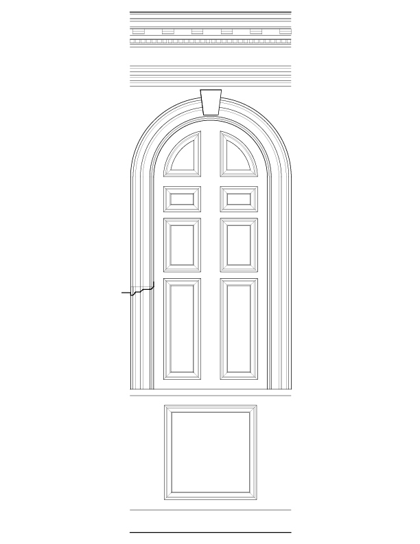 WALL E ELEVATION FROM MARMION HOUSE IN FREDERICKSBURG, VIRGINIA