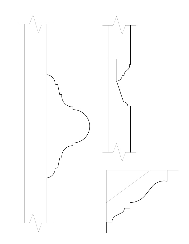 MARMION ROOM MOULDINGS FROM FREDERICKSBURG, VIRGINIA