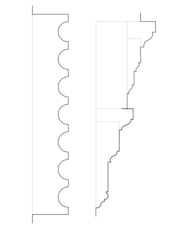 MARMION ROOM MOULDINGS FROM FREDERICKSBURG, VIRGINIA