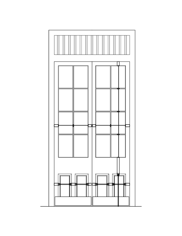 DOOR NO. 11 INTERIOR ELEVATION
