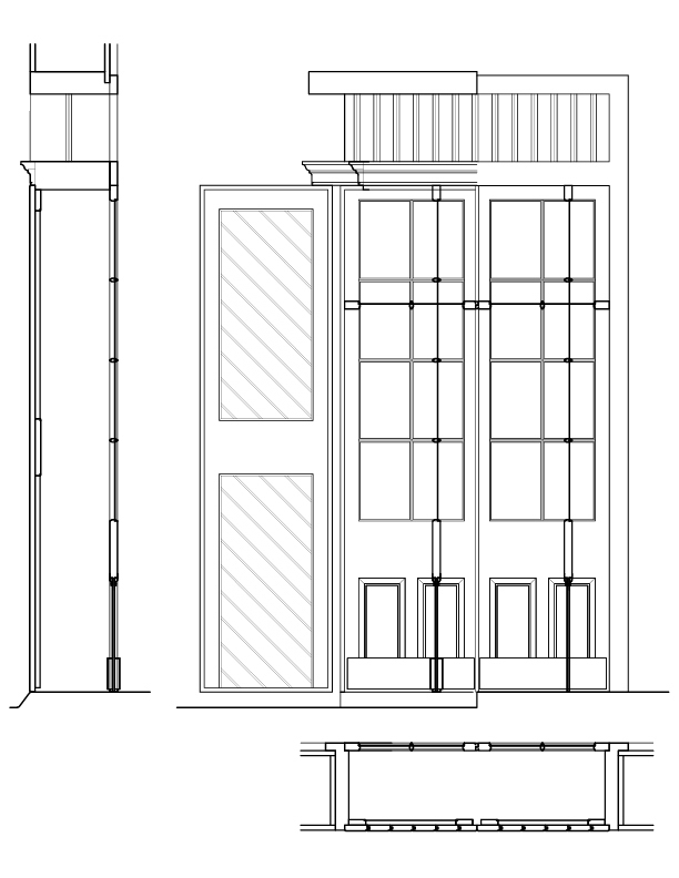 DOOR NO. 11 ELEVATION AND SECTION