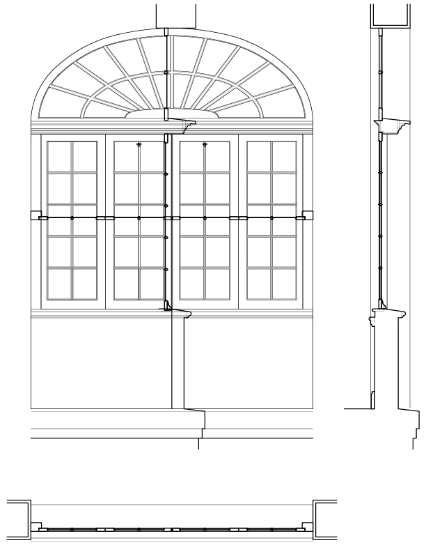 SECOND FLOOR WINDOW WINDOW AND SECTION