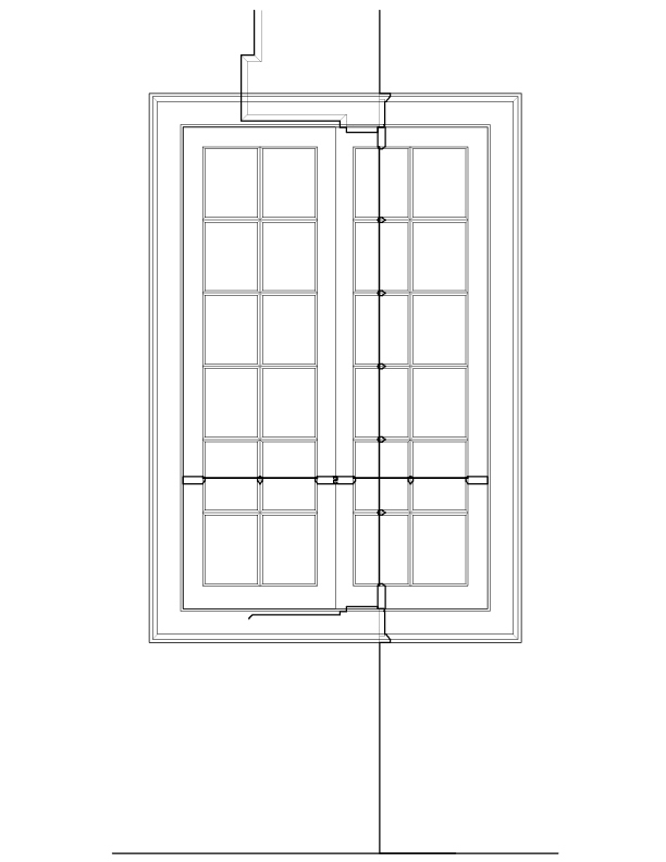 FIRST FLOOR WINDOW A INTERIOR ELEVATION