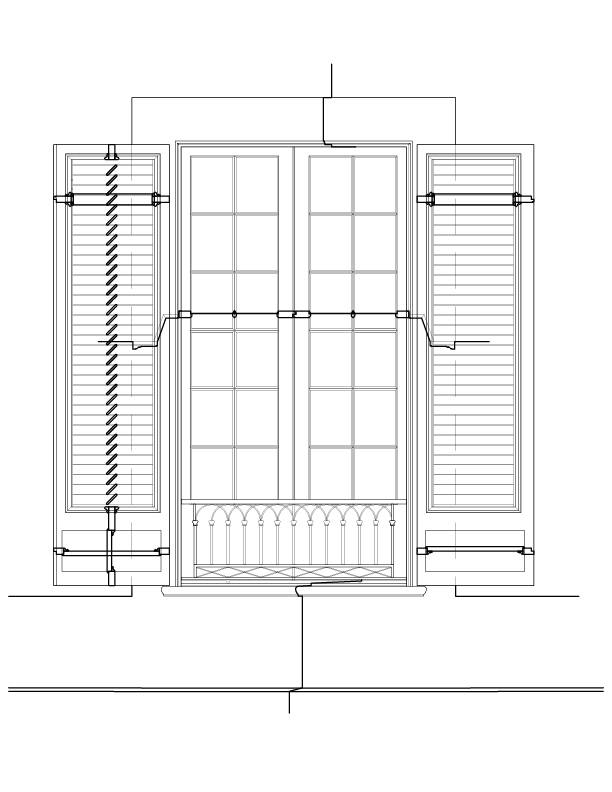 SECOND FLOOR WINDOW A EXTERIOR ELEVATION