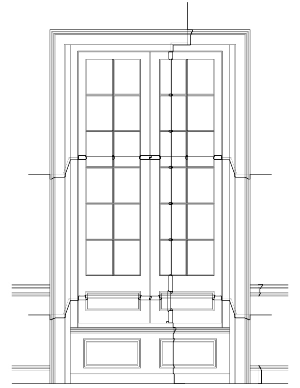 SECOND FLOOR WINDOW A INTERIOR ELEVATION