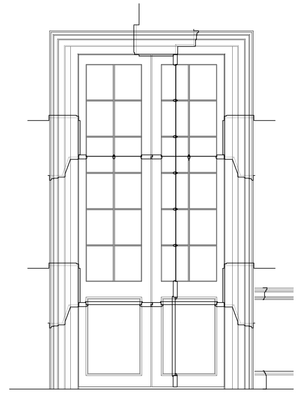 SECOND FLOOR DOOR NO. 1 INTERIOR ELEVATION