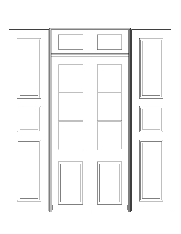 SECOND FLOOR DOOR NO. 3 EXTERIOR ELEVAITON