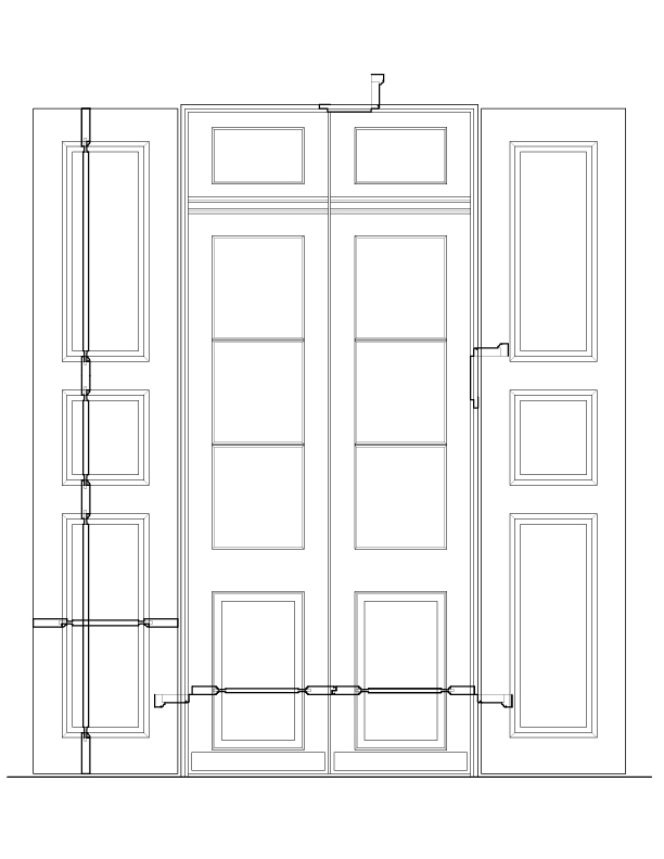 SECOND FLOOR DOOR NO. 3 EXTERIOR ELEVAITON