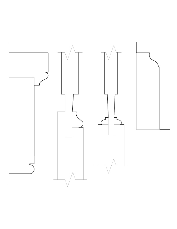 DOOR NO. 3 MOULDINGS