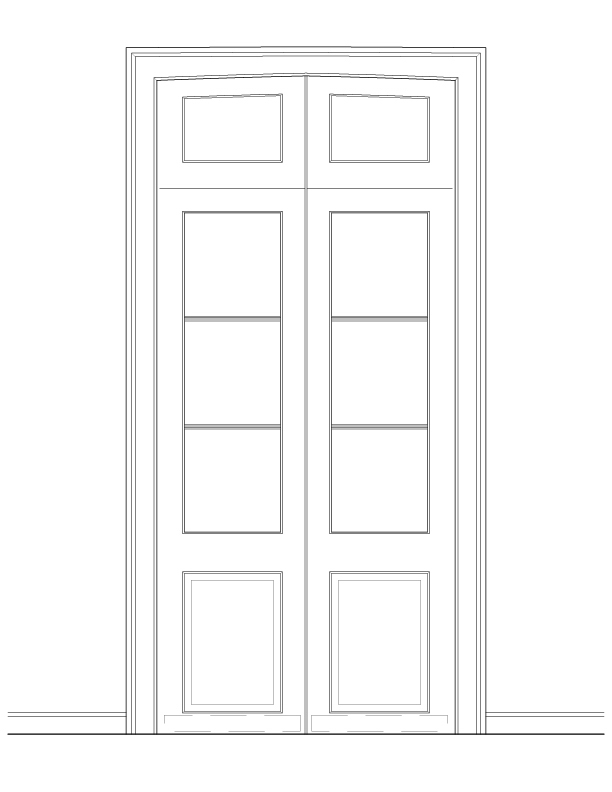 SECOND FLOOR DOOR NO. 2 INTERIOR ELEVATION