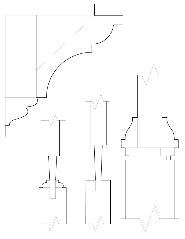 SECOND FLOOR DOOR NO. 2 MOULDINGS