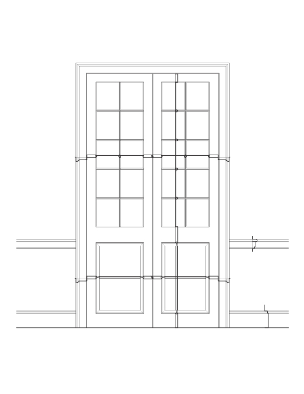 THIRD FLOOR DOOR NO. 2 ROOM SIDE ELEVATION