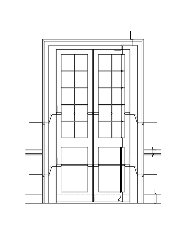 THIRD FLOOR DOOR NO. 1 INTERIOR ELEVATION