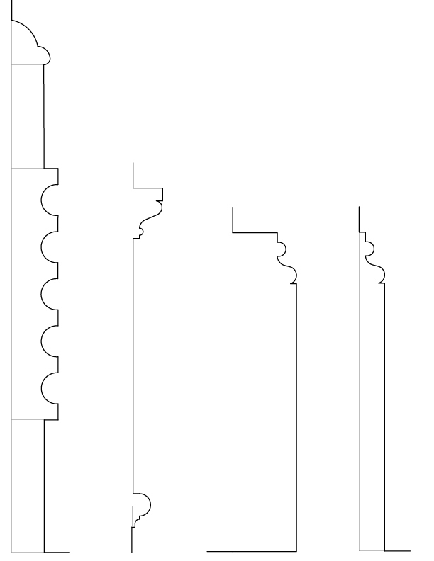 APARTMENT 2 THIRD FLOOR MOULDINGS
