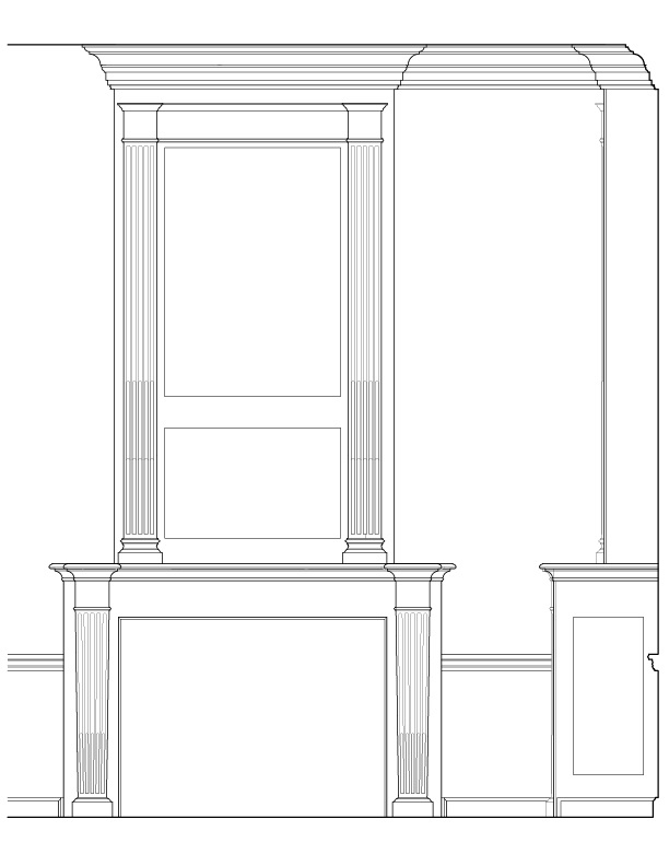 PARLOR MANTEL ELEVATION