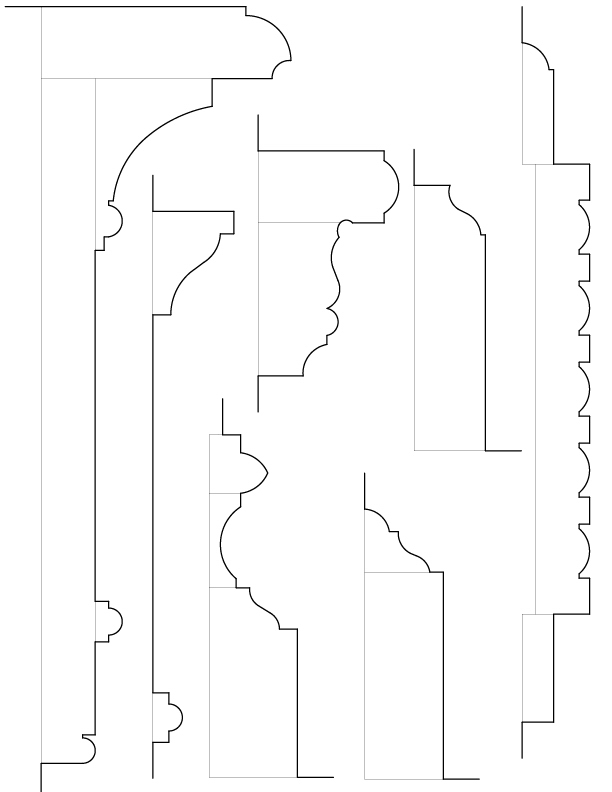 PARLOR MANTEL MOULDINGS