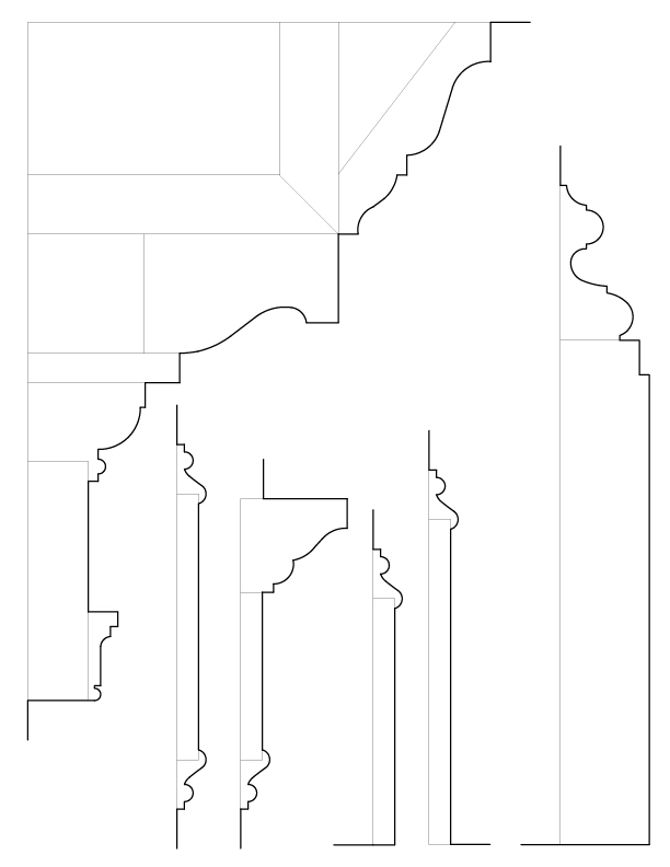 ROOM NO. 2 MANTEL MOULDINGS