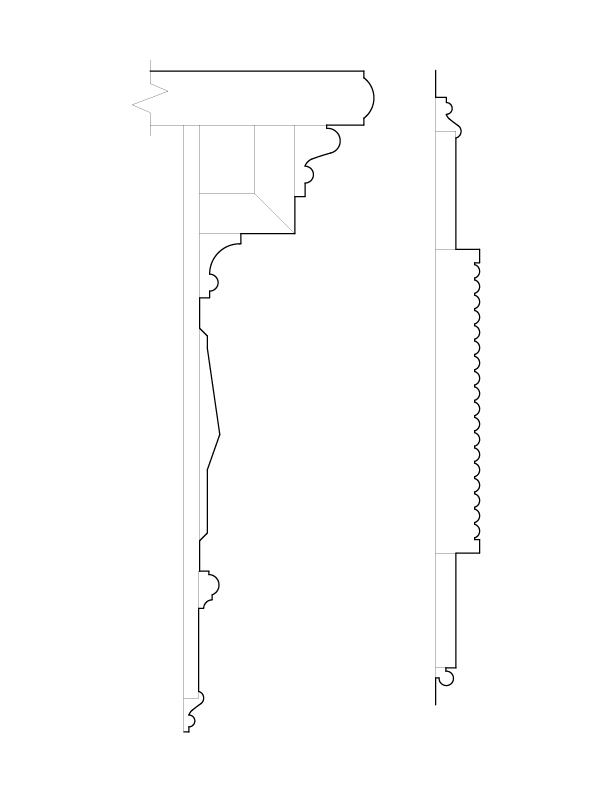 ROOM NO. 2 MANTEL MOULDINGS