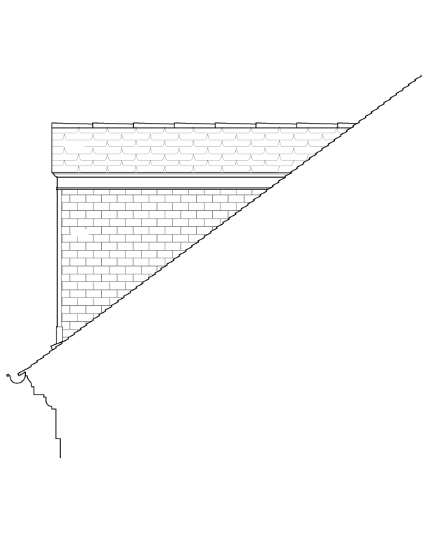 REAR DORMER OF MAIN BUILDING SIDE ELEVATION