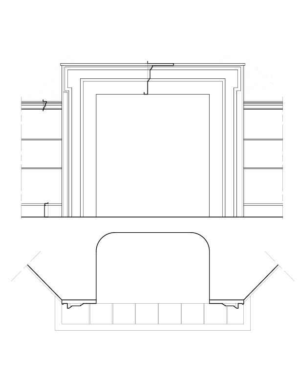 ROOM NO. 2 MANTEL ELEVATION