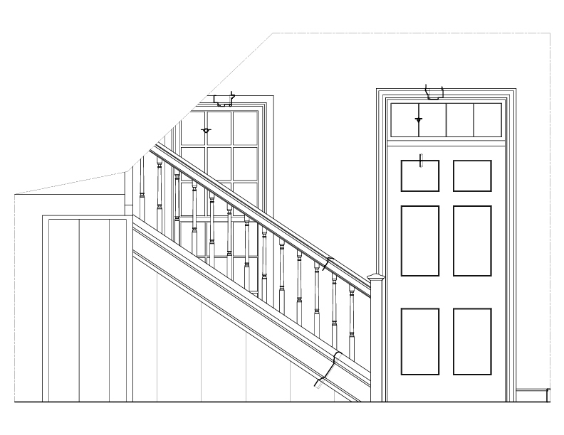 STAIR HALL ELEVATION