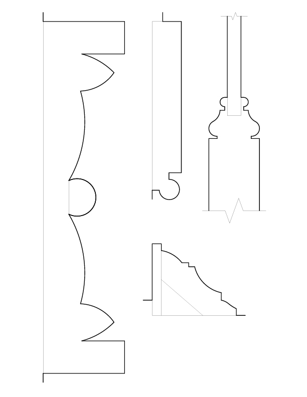 FIRST FLOOR HALL DOOR MOULDING DETAILS