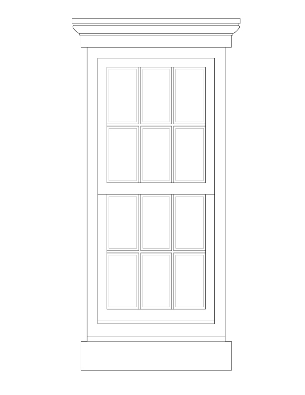 SECOND FLOOR WINDOW ELEVATION