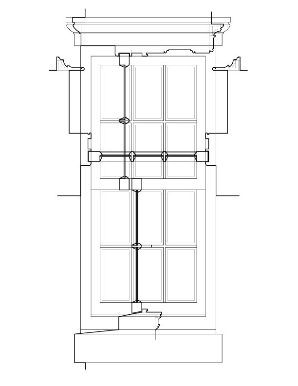 SECOND FLOOR WINDOW ELEVATION
