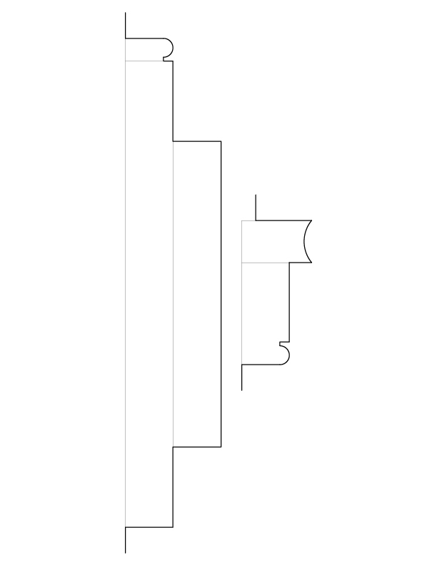FIRST AND SECOND FLOOR MANTEL MOULDINGS