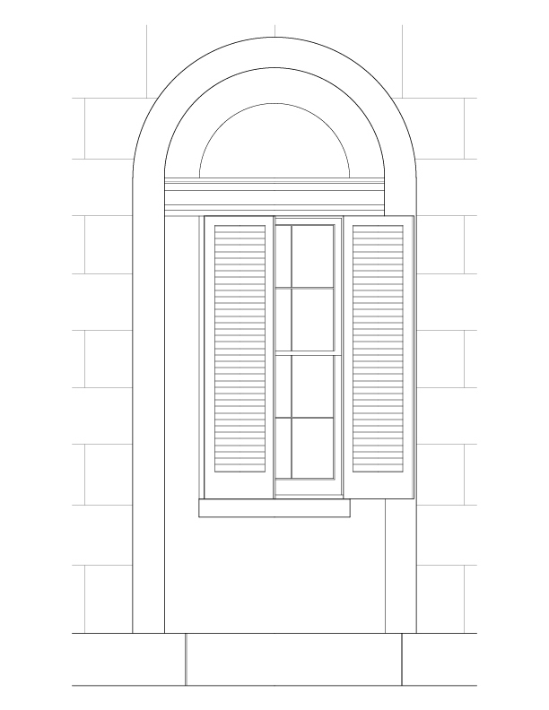 SOUTH WINDOW ELEVATION