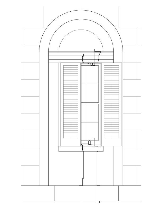 SOUTH WINDOW ELEVATION