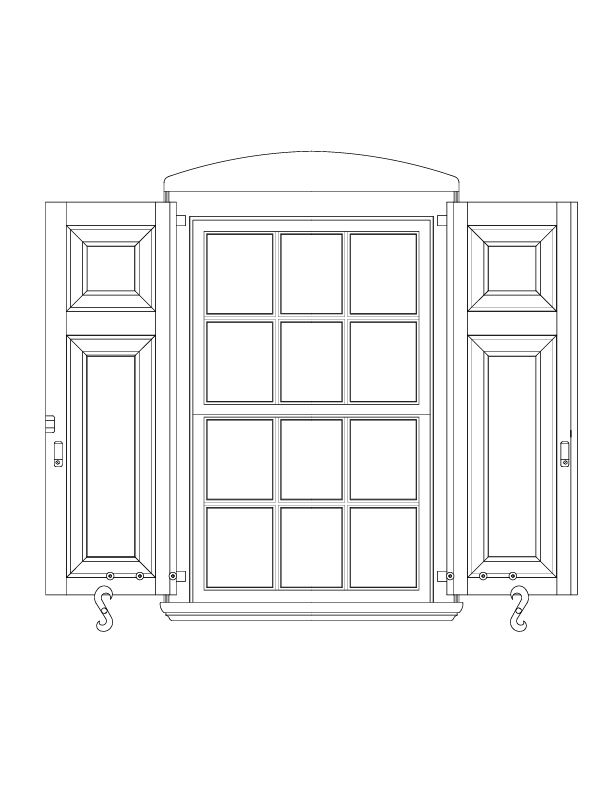 SOUTHWEST BEDROOM EXTERIOR WINDOW ELEVATION