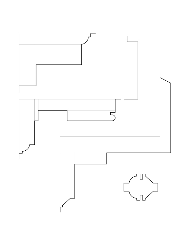 STAIR HALL ARCHED WINDOW MOULDING DETAILS