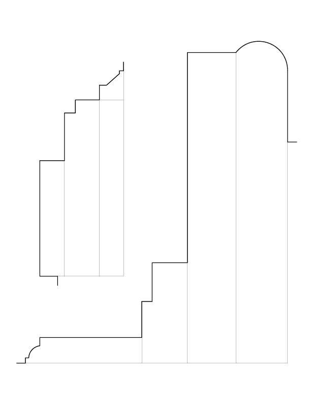 STAIR HALL ARCHED WINDOW MOULDING DETAILS