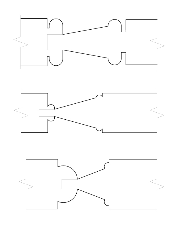 CENTRAL HALL DOORS AND NORTHWEST BEDROOM DOOR MOULDING DETAILS