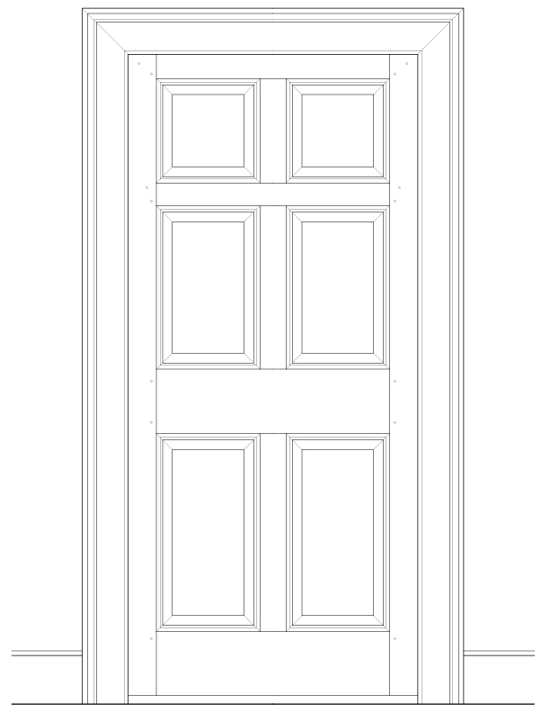 SECOND FLOOR WEST ROOM DOOR