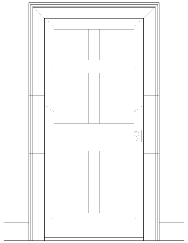 SECOND FLOOR WEST ROOM DOOR