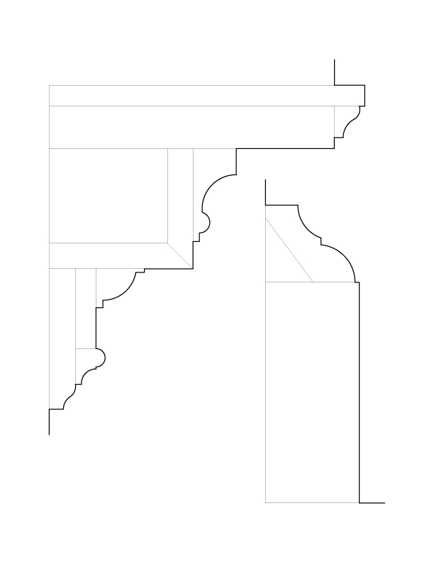 PARLOR MANTEL MOULDINGS