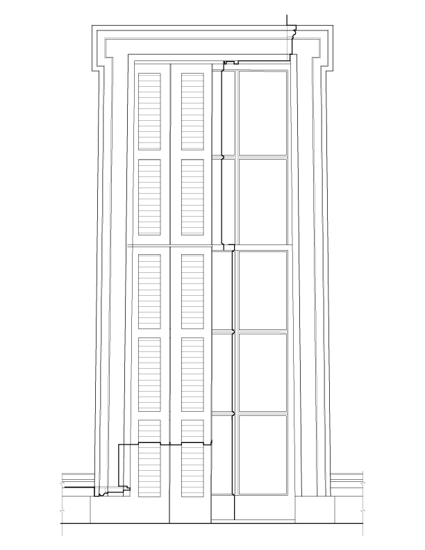 TYPICAL FRONT INTERIOR WINDOW ELEVATION