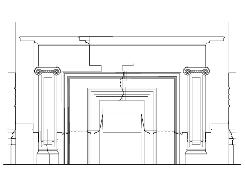 EAST PARLOR FIREPLACE ELEVATION