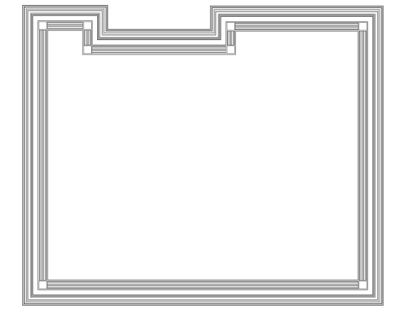 WEST PARLOR REFLECTED CEILING PLAN
