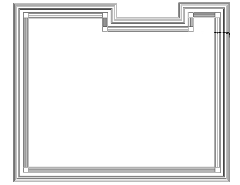 EAST PARLOR REFLECTED CEILING PLAN