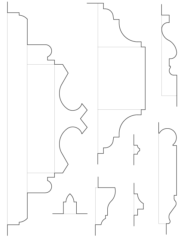 DOUBLE PARLOR MOULDING DETAILS