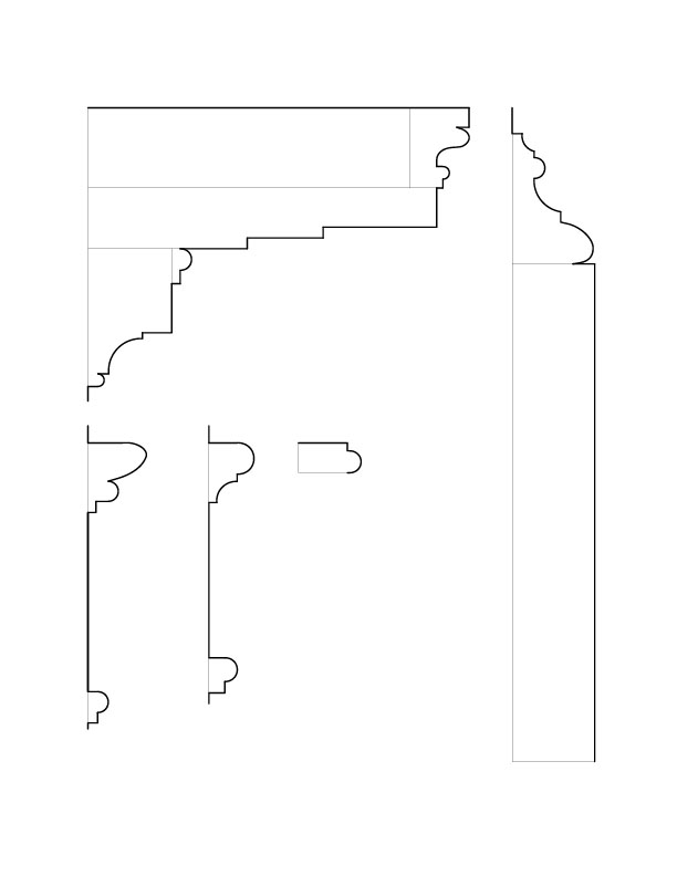 MANTEL SOUTHWEST CHAMBER MOULDINGS