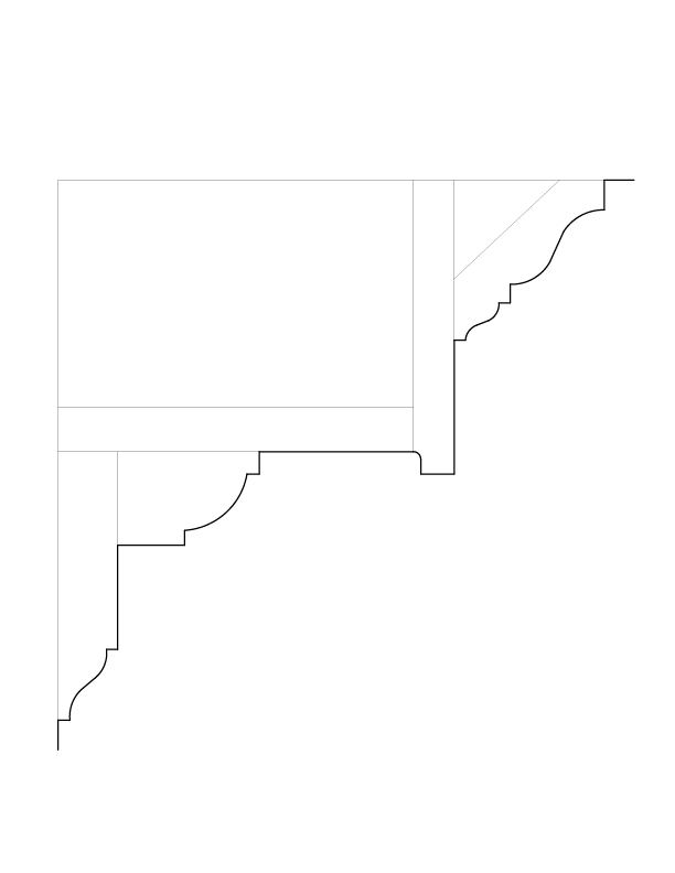 WALL A FIREPLACE MOULDINGS