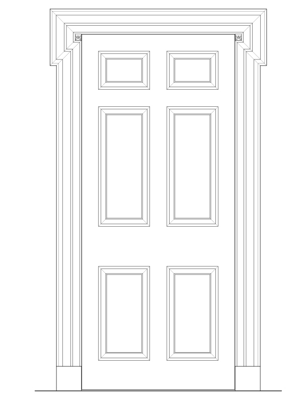 WALL D DOOR ELEVATION