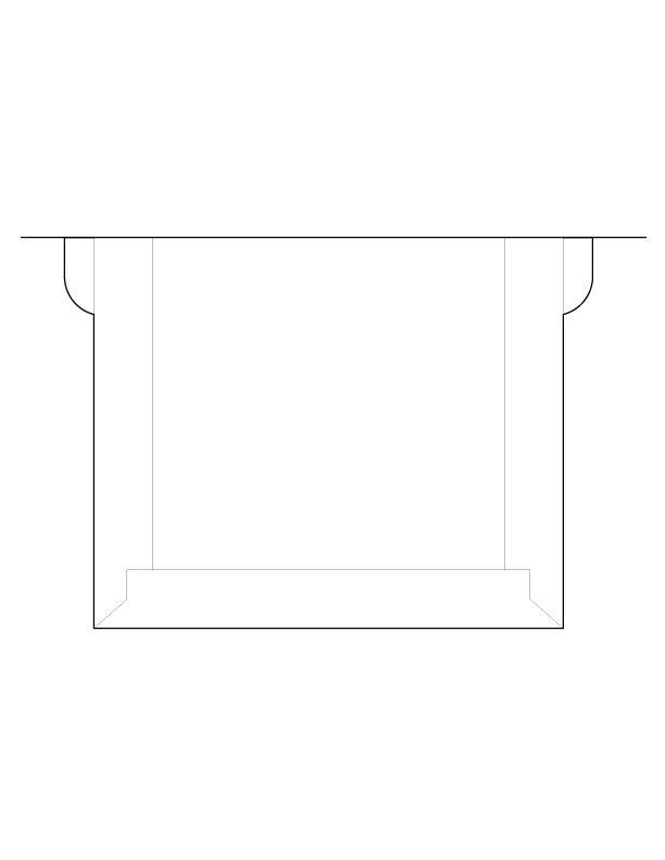 BEAM WITH RABBETED MITER