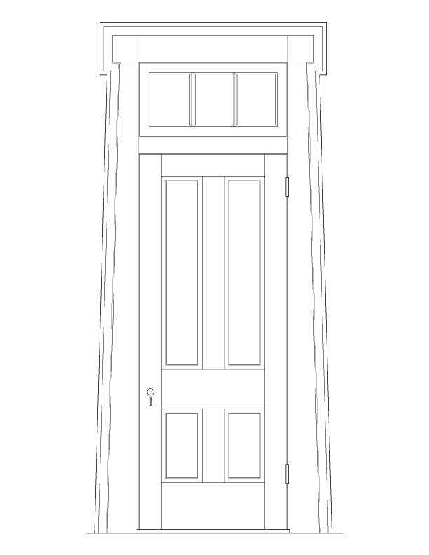 DOOR E FIRST FLOOR ELEVATION