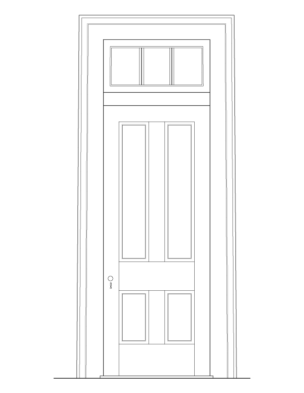 DOOR E SECOND FLOOR ELEVATION