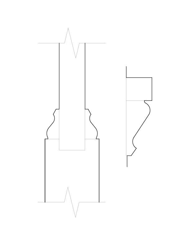 FIRST AND SECOND FLOOR DOOR E MOULDINGS